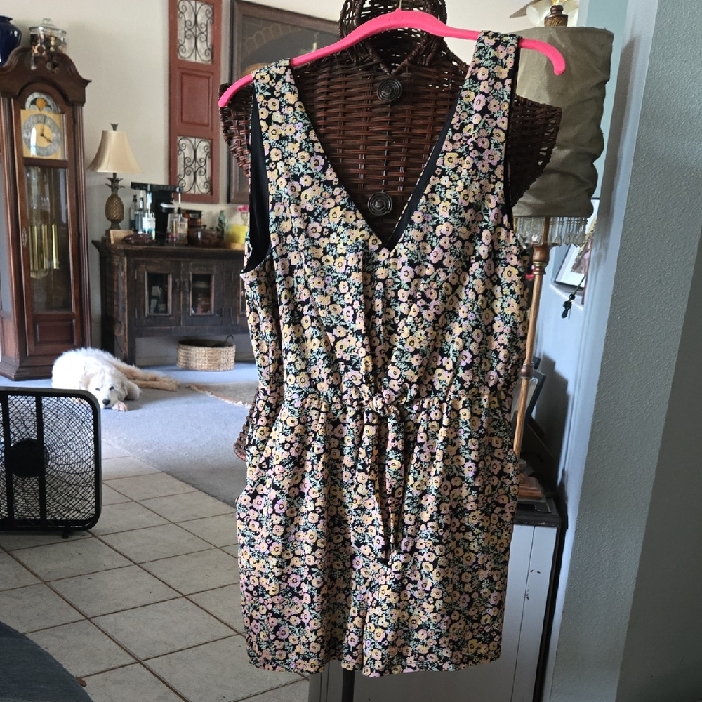 As U Wish Black and Yellow Mini Dress